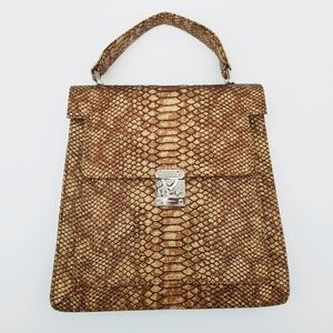TROUVE Nordstrom Faux Snakeskin Print Handbag
